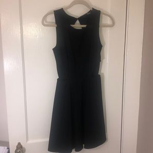 LuLu’s Black Skater Dress with Cutouts